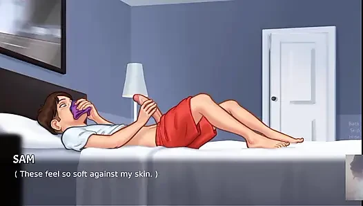 Orta yaşlı seksi üvey annem beni külotuyla mastürbasyon yaparken yakaladı ve sonra bana katılıyor!