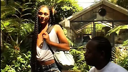 Büyük zenci yarağı ve ıslak amcıkla sert seks