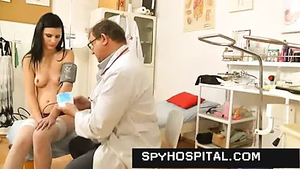 Smoking-hot petite teen clinic spy cam