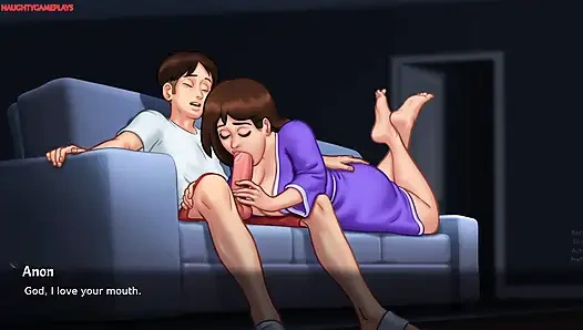 Yaz mevsimi efsanesi darkcookie'den bölüm 30 - orta yaşlı seksi ev sahibi büyük yarağını emiyor ve ona güzel bir ayakla muamele çekiyor