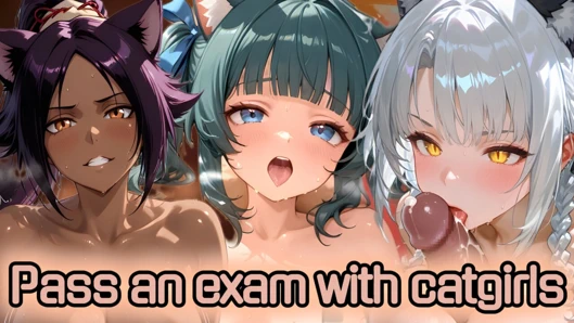 Get through 8 girls to pass Catgirls Academy's exam (Sex JOI)