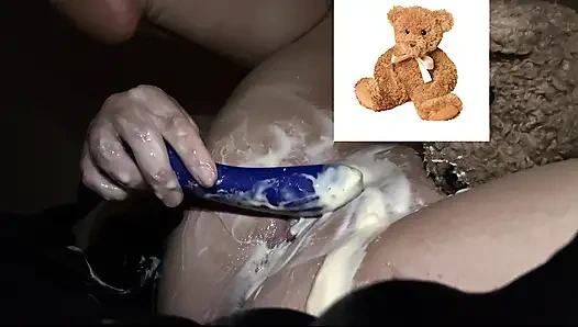 MY KINKY ARAB GIRL MASTUBATES WITH VIBRATOR & MY CUM ALL OVER HER CURVY BODY-  AMATEUR ARABIAN SNOWWHITE