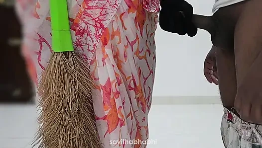 Hintli hizmetçi susmita tarafından elle muamele