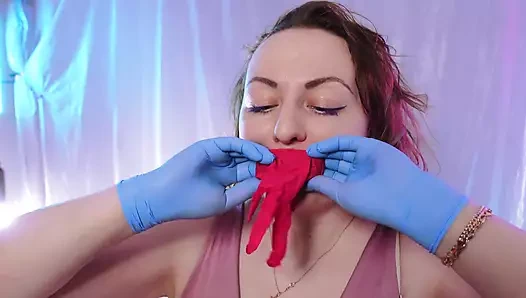 Asmr: 2 kat nitril eldiven (Arya Grander)