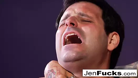 Witchy Jen Jexxxx pegs Altar Boy Marvelo with a giant BBC