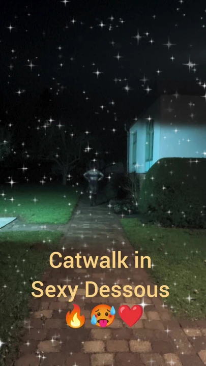 Seksi dessous'ta yürüyüş.