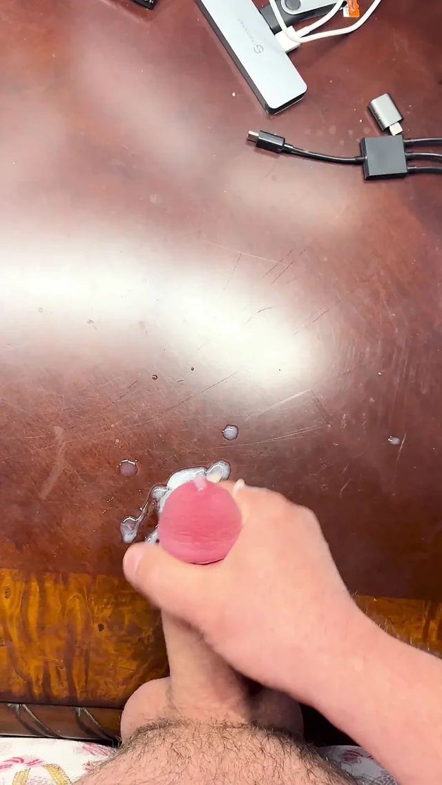 NurseTheWino Edges and Cums Big Load on Desk