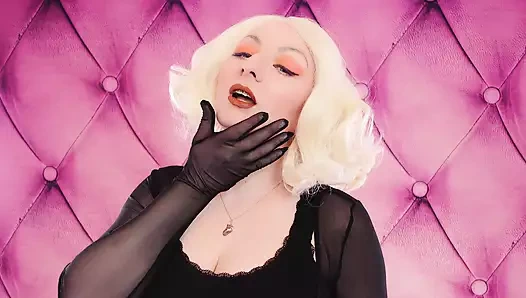 Asmr videosu: ruj, file eldiven ve lolipop (arya grander)