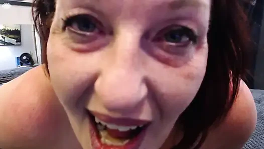 Kızıl saçlı pawg dawnskye1962'den büyük zenci yarağı dildosunda 282 ters kovboy kız