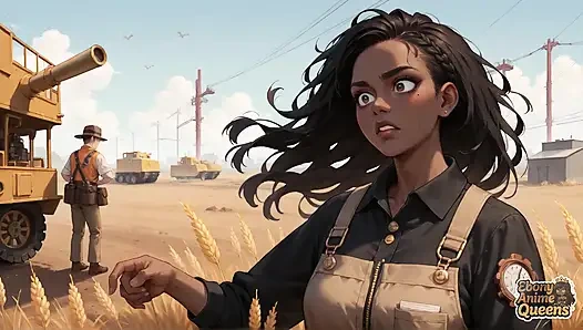 Zenci sirenin buğday tarlası baştan çıkarması - en iyi zenci xxx!