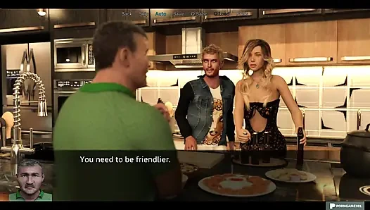 Ofis karısı - playthrough #74 grup seks partisi 1