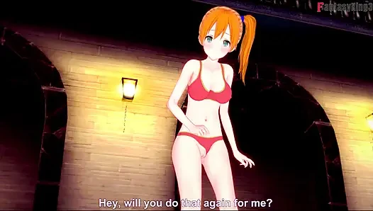 Orta yaşlı seksi bikinili oral seks - poketmonster