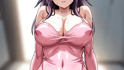 Pembe cepli canavar kız bacakları yere açık mastürbasyon yapıyor