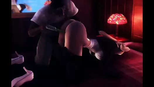 Layla anal vibratörle mastürbasyon yapıyor