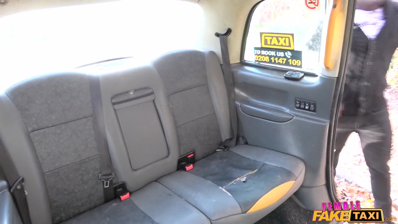 Female Fake Taxi - Female Driver Fills Both Holes