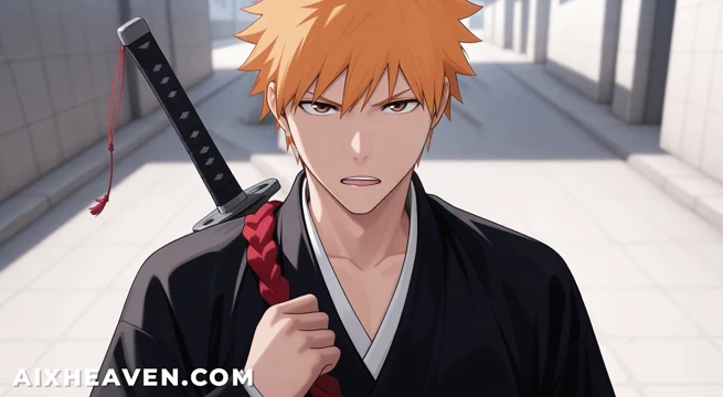 Yoruichi Soul Society'ye geldikten sonra Ichigo tarafından sikiliyor! Bleach Sansürsüz Hentai