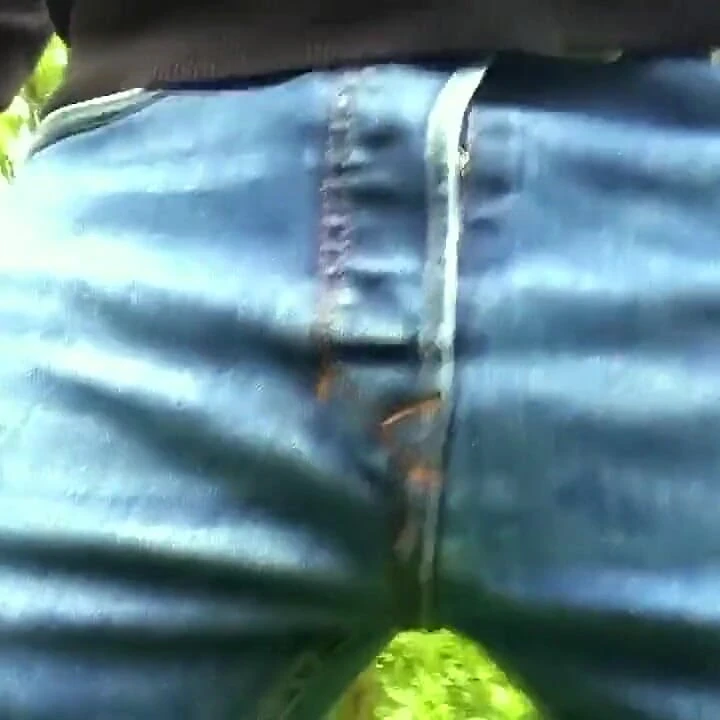 Outdoor Teen Farting in Jeans