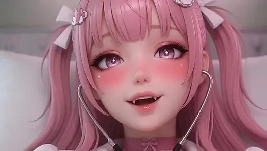 Yardımsever hentai hemşire iyileşmek, mastürbasyon yapmak ve seni sikmek için her şeyi yapıyor