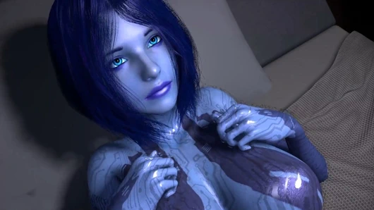 Yatakta cortana ile seks : hale 3d porno parodi
