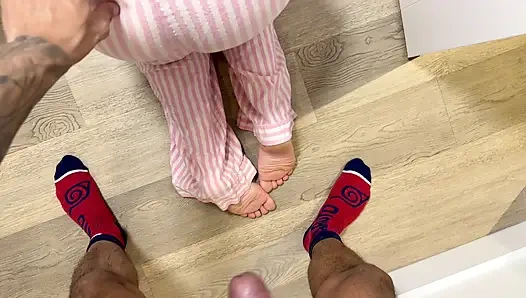 Çamaşır makinesine sıkışan tinder randevum onun hareketini yaptı