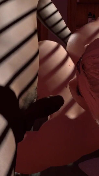Büyük kalın kaslı elf kız küçük bir penis emiyor | Klip 2