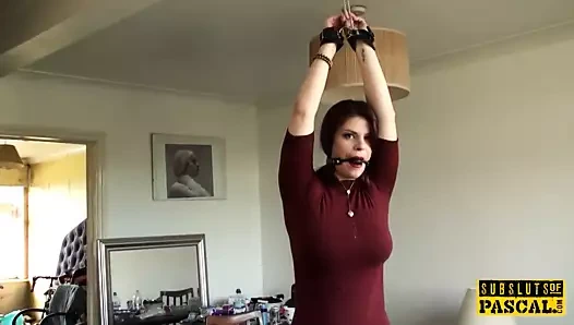 busty kızıl alt kenetlenmiş ve facefucked