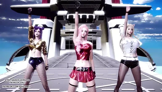 Mmd clc - helikopter ahri akali kaisa seraphine seksi kpop dans efsaneler ligi kda