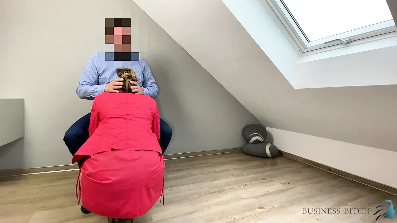 Sekreter sulu Creampie ile horoz sürmek - iş-orospu