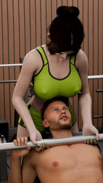 Незабываемый момент из "EP2: Кокетливая Эмма в спортзале - секс-тренер: горячая йога"