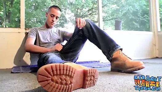 Leo mcarthur onun şişman horoz ve masturbasyon çıkarmak için istekli