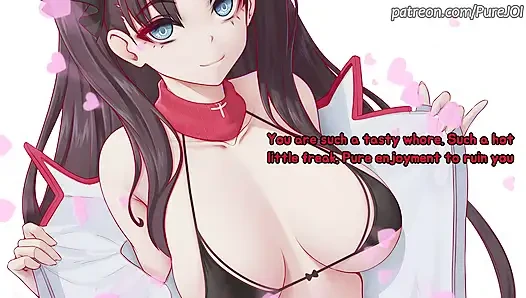 Rin Tohsaka eğlencesi için seni hızlı boşaltıyor (hızlı çekim 31 talimatı)