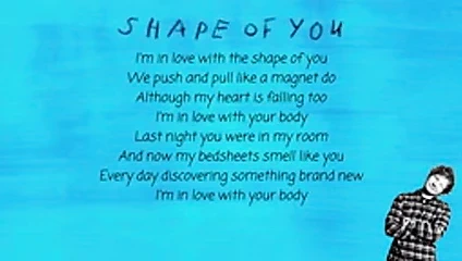 Ed sheeran- senin şeklin