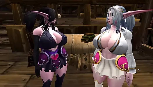 Elf sürtükler striptiz yapıyor