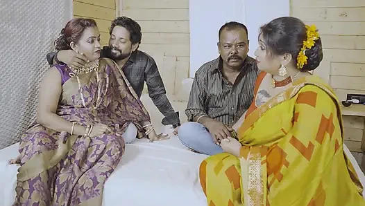 İKI ÜVEY ERKEK KARDEŞ SERT GRUP SEKSININ TADıNı ÇıKARMAK IÇIN DÜZENLI OLARAK KARıSıNı DEĞIŞTIRIYOR