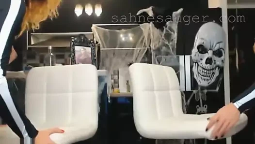 amatör halloween grup seks üzerinde kam