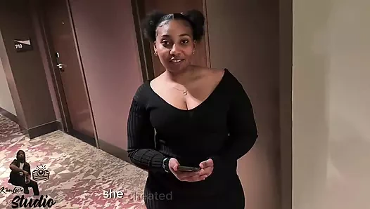 Bu oldukça kalın zenciyle karşılaştığında adam kötü bir gün geçiriyordu ve işler çabucak dönüyordu