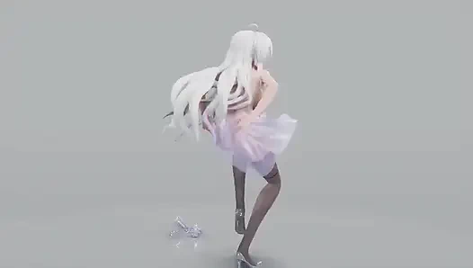 Mmd Brown Eyed Girls; Sheer Dress; Transparan Topuklu ayakkabılar; Black Çoraplı