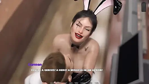 Seksi tavşan takım elbiseli orta yaşlı seksi kadın takıntısı #05 orta yaşlı seksi kadın