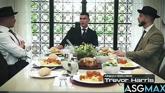 Asgmax - patron, göt altı, capo ve askerler - hepsi büyük yaraklarla eşcinsel grup seks yapıyor