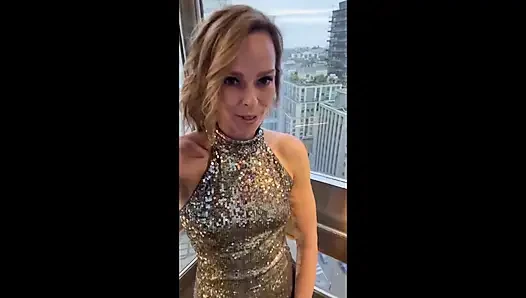 Wife Sneaks off During Night Out to Get Huge Dripping Double Creampie From Husband and His Friend