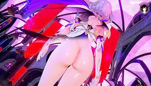 Genshin impact - noelle - seksi dans çıplak (3 boyutlu hentai)