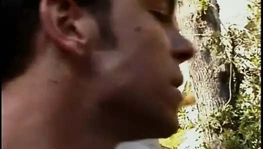 azgın damızlık çivi onun gay partner açık havada