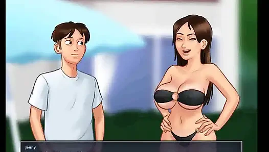 Yaz mevsimi efsanesi: seksi götlü üvey kız kardeş havuz başında bölüm 121