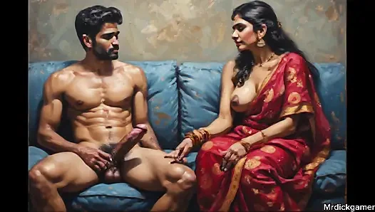 Hintli şeker baba ile hintli üniversiteli kız ateşli tam gece seks