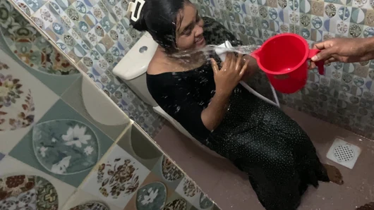 At home alone, Devor and Bhabi take a bath and fuck together in the bathroom,