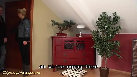 Carla Cox ile kaygan masaj