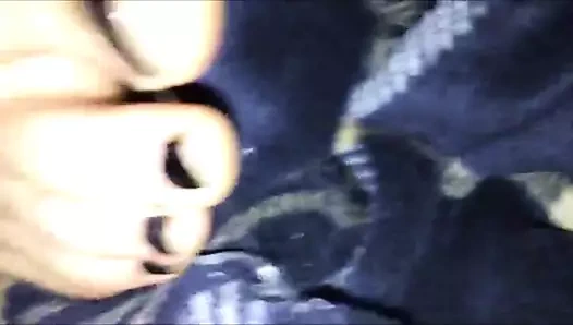 Toe kahrolası eş sağladım üzerinde ona ayak