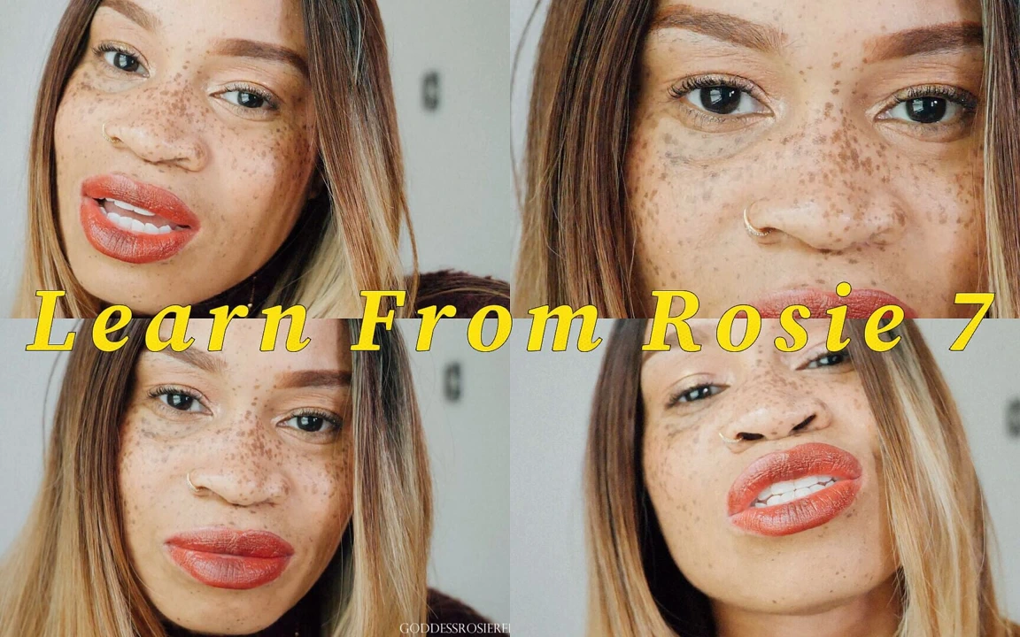 Rosie'den öğrenin 7- zenci kadın egemenliği tanrıçası Rosie Reed zihinsel hakimiyet köle eğitimi programlama