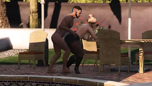 GTA 5 Franklin ve Amanda Michael'ın evinde tam 35 dakikalık film