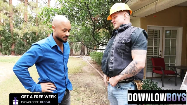 Downlow boys - şımarık tamirci Austin Matthews Xavier Zane'i prezervatifsiz alıyor
